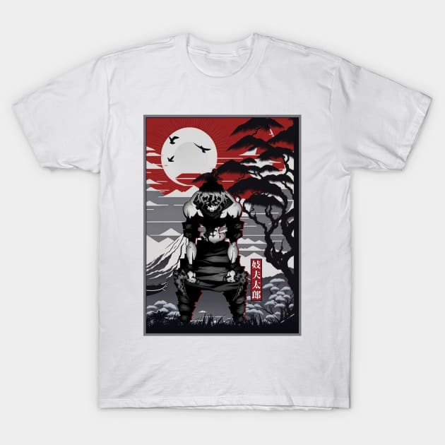 Japan gyutaro demon style T-Shirt by NekerArt